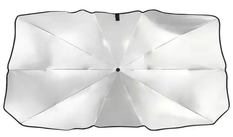 مظلة شمسية محمولة قابلة للطي على الزجاج الأمامي للسيارة