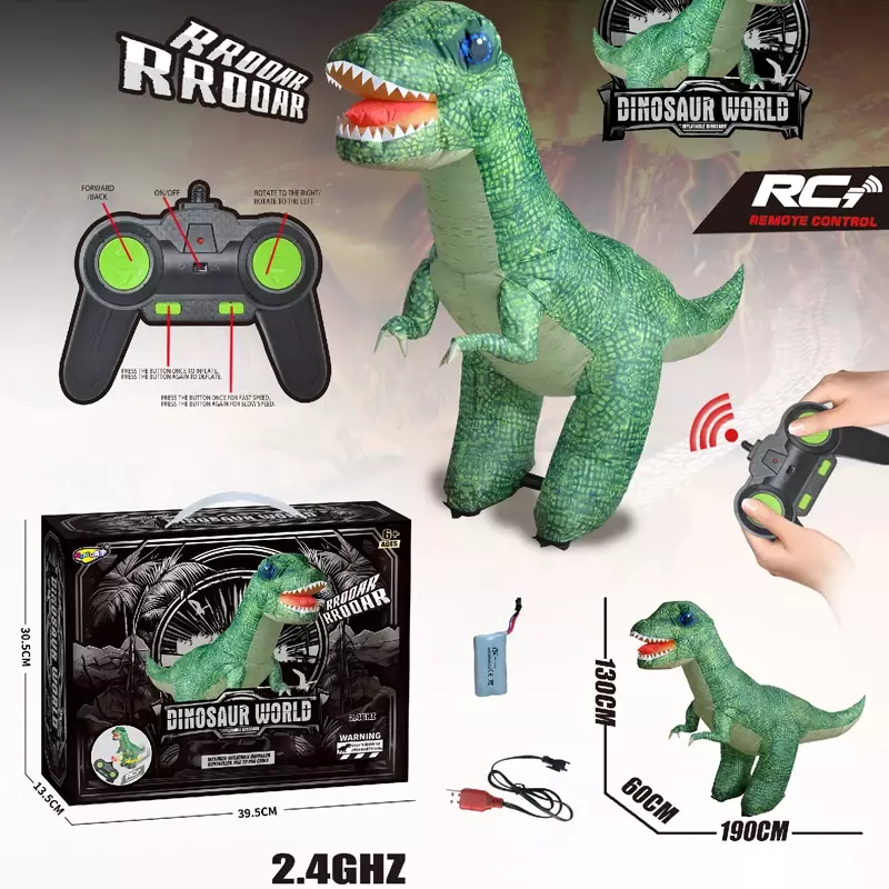 Remote Control Inflatable Dinosaur (Tyrannosaurs Rex ) + Lithium