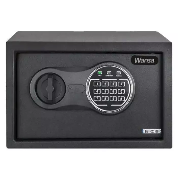 خزنة منزلية رقمية عالية الأمان من ونسا - أسود
