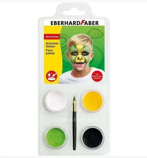 Face paints set snake with 4 colors 1 brush