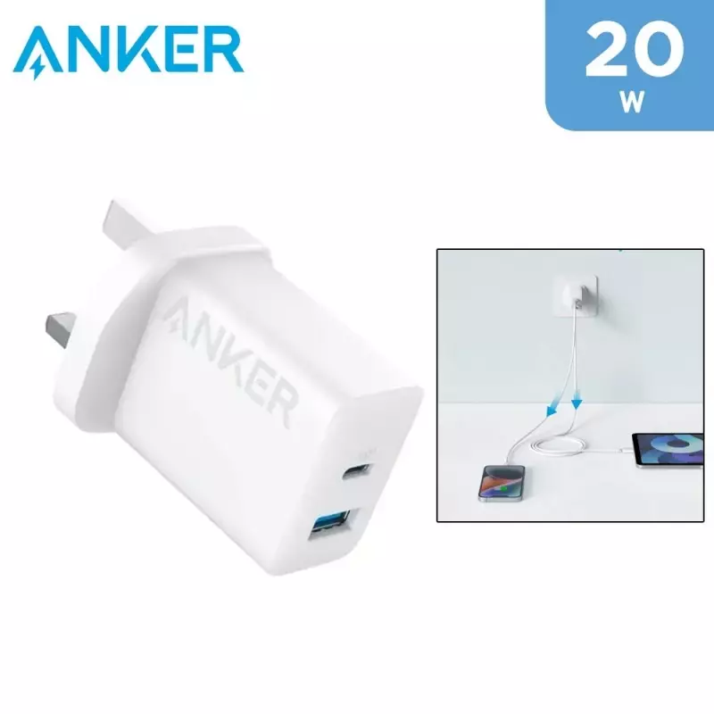 Anker Select Charger (20W, 2-Port) -White