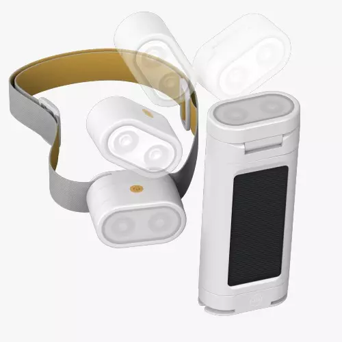 MPOWERD Luci Beam Solar Headlamp&Flashlight -White