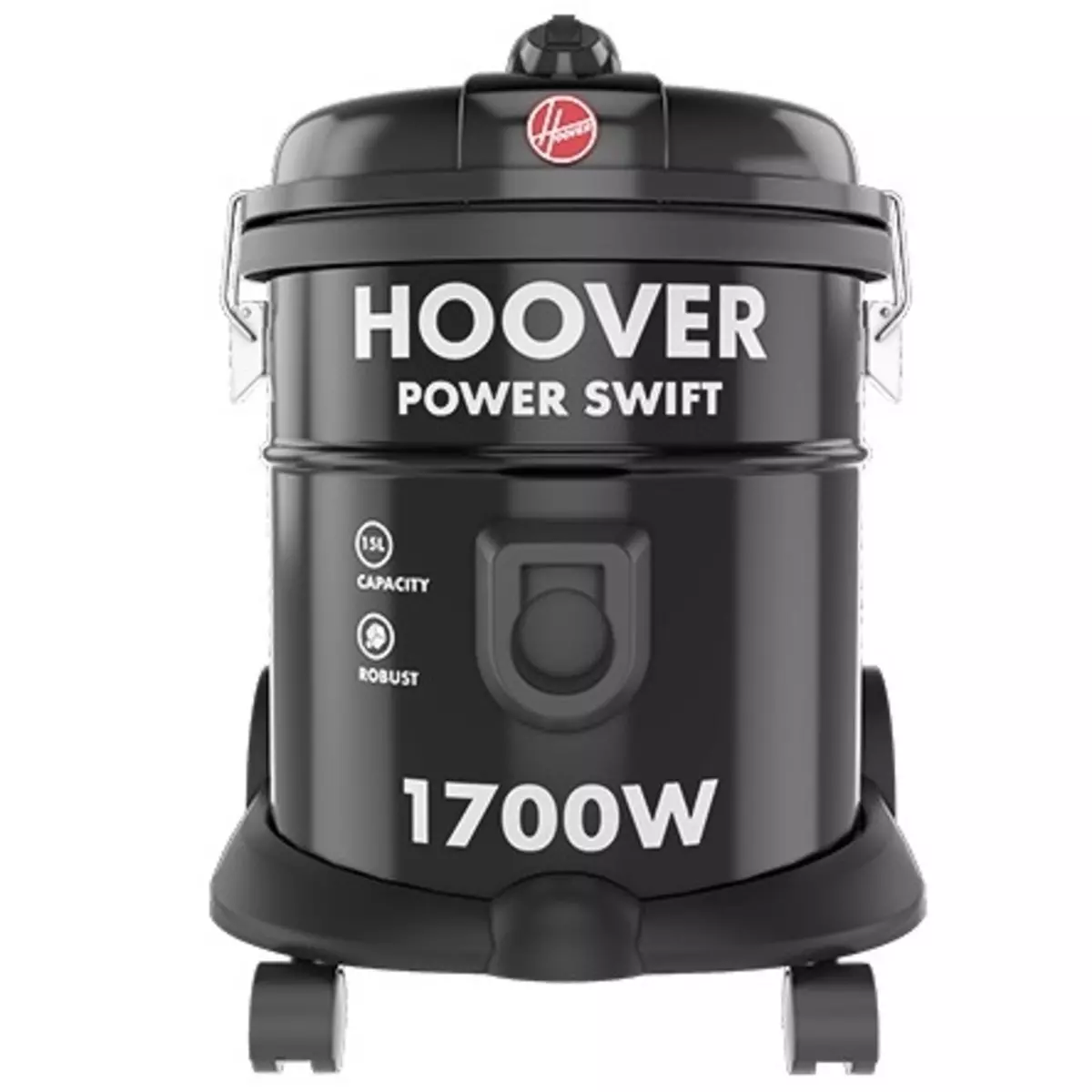 مكنسة كهربائية هوفر 1700 واط 15 لتر، أسود