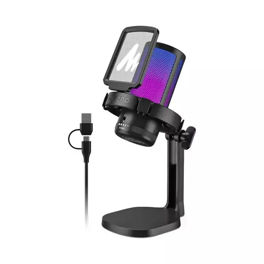 ميكروفون الألعاب - أسود من ماونوكاستر