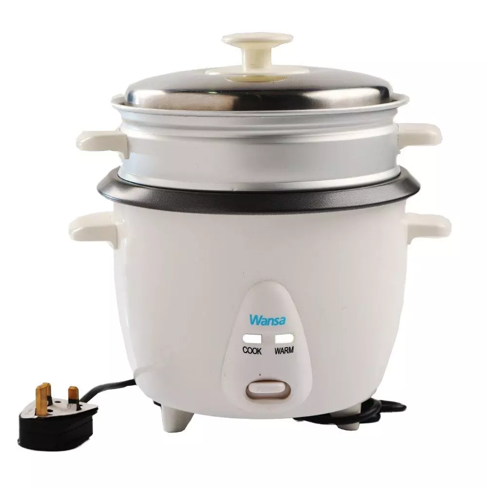 Wansa Rice Cooker 400 W & 1 L - White