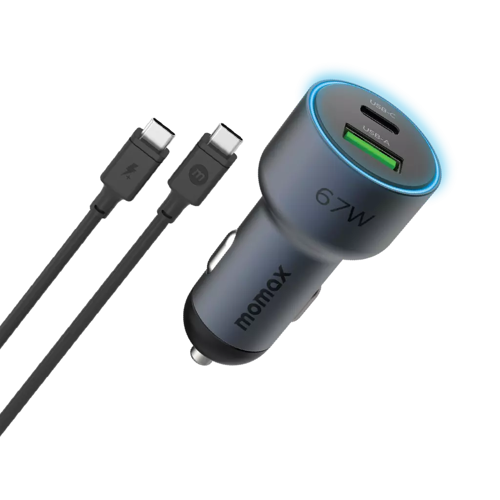 Momax Move Dual Port Car Charger 67W