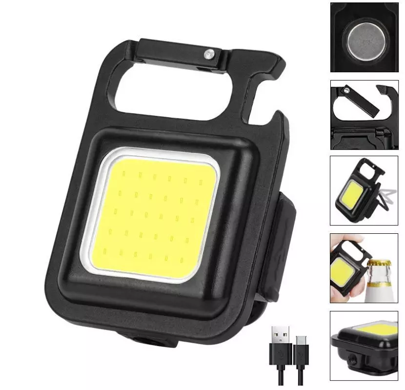 3 IN 1 Rechargeable Multipurpose Keychain with Flash Light