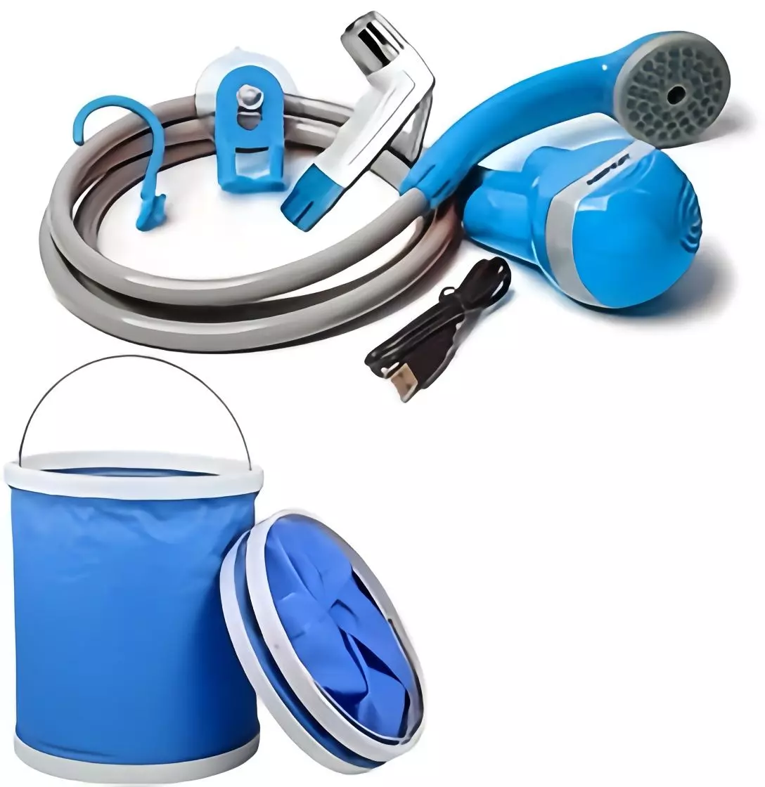 Travel Shattaf Bidet Hose Spray with Foldable Bucket-15lit