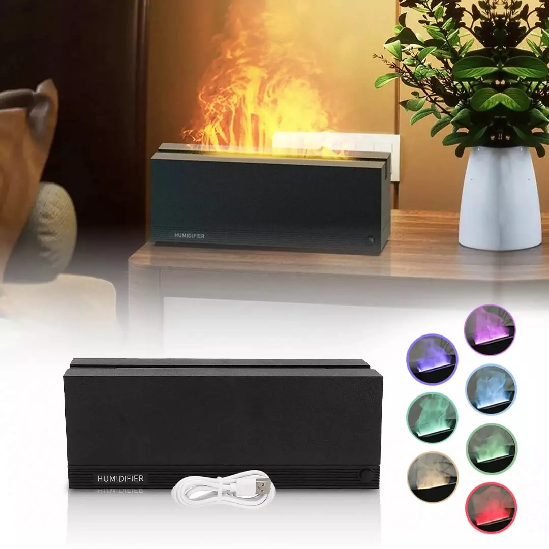 فواحة اللهب مع إضاءة ملونة - 320 مل