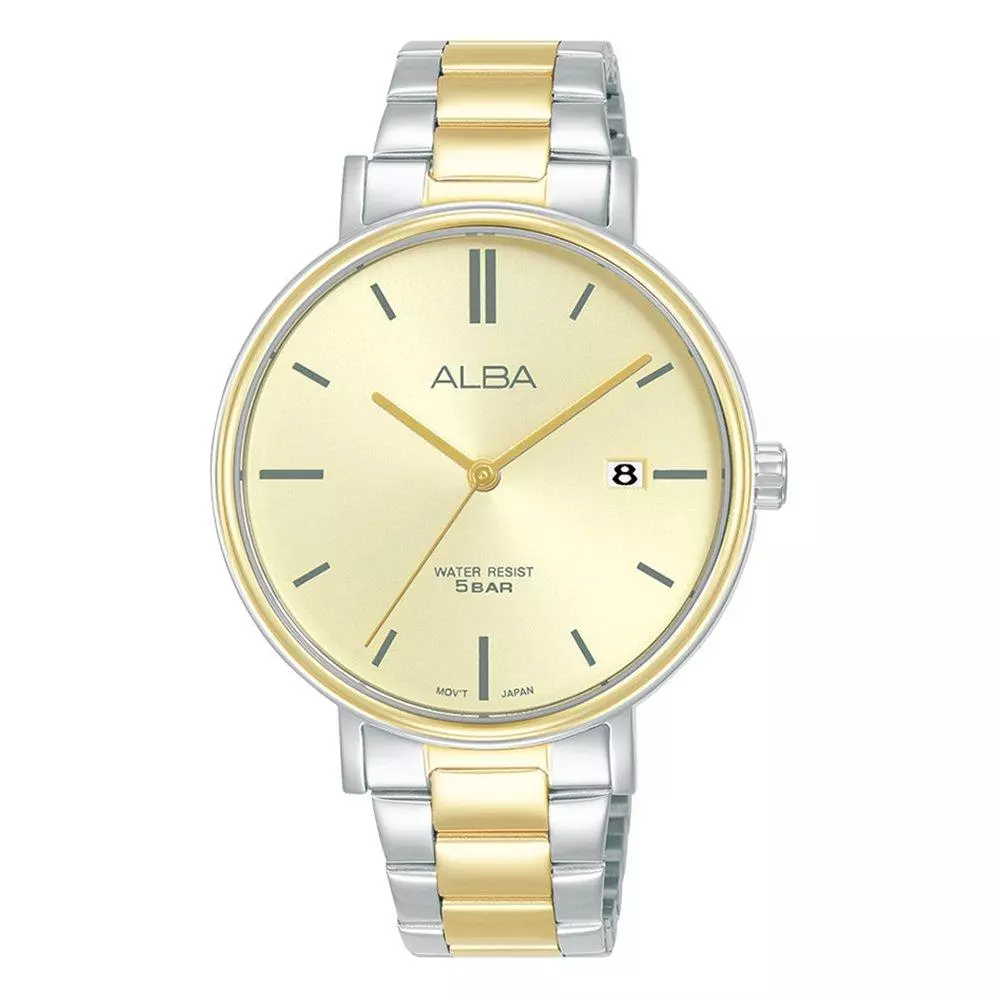 Alba 36mm Fashion Watch for Women Analog & Stainless steel Band - Silver & Gold