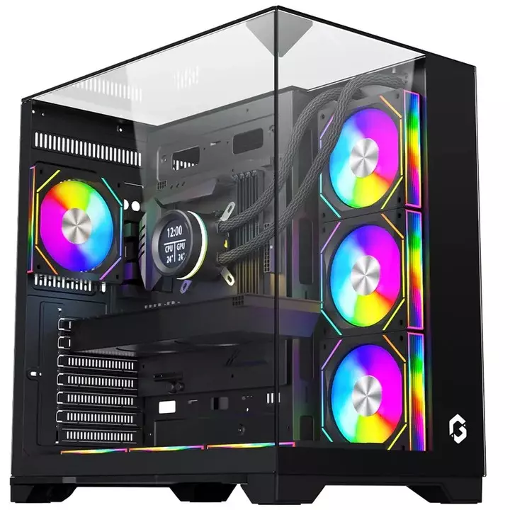 جيم اون صندوق حاسوب لأجهزة ألعاب الفيديو ميد تاور من سلسلة فالكيري آي - اسود